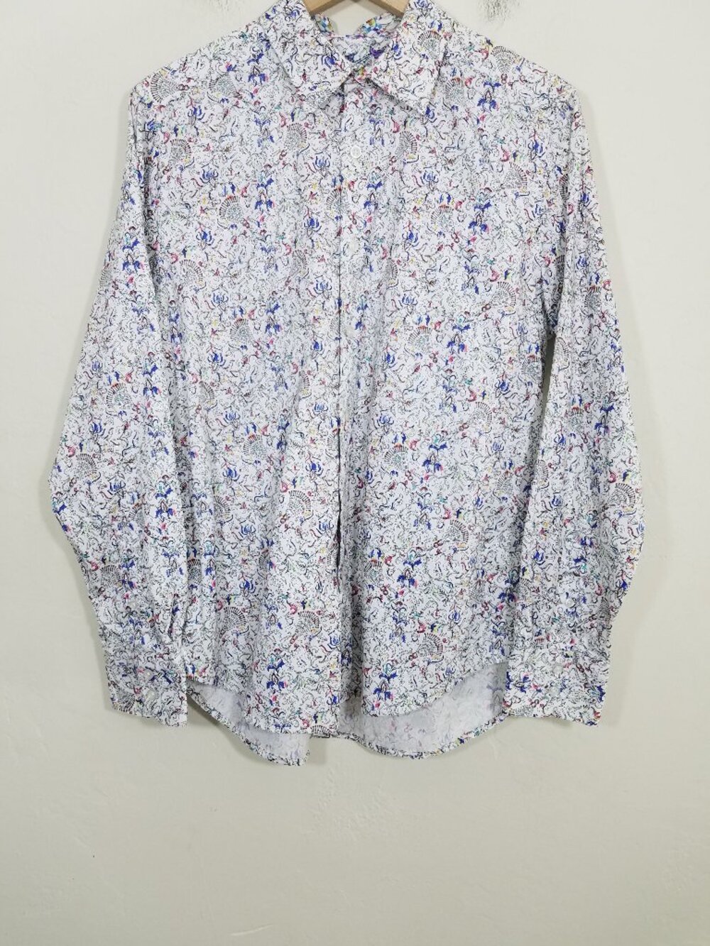 Robert Graham Botton Down Shirt Long Sleeve Print Size M